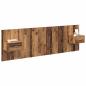 Preview: Kopfteil mit Schrank mit Schubladen 3 pcs Altholz Holzwerkstoff