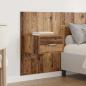 Preview: Kopfteil mit Schrank mit Schubladen 3 pcs Altholz Holzwerkstoff