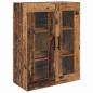 Preview: Highboard mit Schubladen 2 pcs Altholz Engineered Wood und Glas