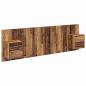 Preview: Kopfteil mit Schrank mit Schubladen 3 pcs Altholz Holzwerkstoff