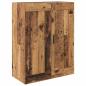 Preview: Highboard mit Schubladen 2 pcs Altholz Engineered Wood und Glas