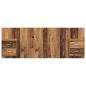 Preview: Kopfteil mit Schrank mit Schubladen 3 pcs Altholz Holzwerkstoff