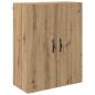 Preview: Highboard 2 pcs Artisan-Eiche Engineered Wood und Glas