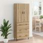 Preview: Highboard mit Schubladen Artisan-Eiche 69,5 x 34 x 180 cm