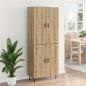 Preview: Highboard Artisan-Eiche 69,5 x 34 x 180 cm