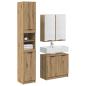 Preview: Badezimmerschrank-Set 3 Stk. Artisan-Eiche Holzwerkstoff