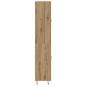 Preview: Highboard 2 pcs Artisan-Eiche Engineered Wood und Glas