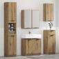 Preview: Badezimmerschrank-Set mit Regal Artisan-Eiche Holzwerkstoff