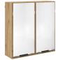Preview: Badezimmerschrank-Set mit Regal Artisan-Eiche Holzwerkstoff
