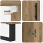Preview: Highboard 2 pcs Artisan-Eiche Engineered Wood und Glas