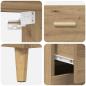 Preview: Highboard Artisan-Eiche 69,5 x 32,5 x 180 cm Holzwerkstoff
