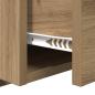 Preview: Kopfteil mit Schrank 3 Stk. Artisan-Eiche Holzwerkstoff