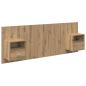 Preview: Kopfteil mit Schrank 3 pcs Artisan-Eiche Holzwerkstoff