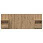 Preview: Kopfteil mit Schrank 3 pcs Artisan-Eiche Holzwerkstoff