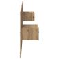 Preview: Kopfteil mit Schrank 3 Stk. Artisan-Eiche Holzwerkstoff