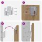 Preview: Kopfteil mit Schrank 3 Stk. Artisan-Eiche Holzwerkstoff