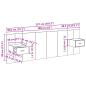 Preview: Kopfteil mit Schrank 3 Stk. Artisan-Eiche Holzwerkstoff