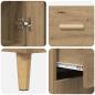 Preview: Highboard Artisan-Eiche 69,5 x 32,5 x 180 cm Holzwerkstoff