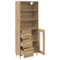 Preview: Highboard Artisan-Eiche 69,5 x 32,5 x 180 cm Holzwerkstoff