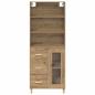 Preview: Highboard Artisan-Eiche 69,5 x 32,5 x 180 cm Holzwerkstoff