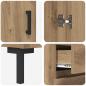 Preview: Highboard Artisan-Eiche 69,5 x 34 x 180 cm Holzwerkstoff