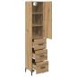 Preview: Highboard Artisan-Eiche 69,5 x 34 x 180 cm Holzwerkstoff