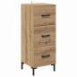 Preview: Highboard Artisan-Eiche 69,5 x 34 x 180 cm Holzwerkstoff