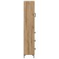 Preview: Highboard Artisan-Eiche 69,5 x 34 x 180 cm Holzwerkstoff