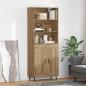 Preview: ARDEBO.de - Highboard Artisan-Eiche 69,5 x 34 x 180 cm