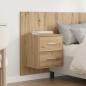 Preview: Kopfteil mit Schrank 3 Stk. Artisan-Eiche Holzwerkstoff