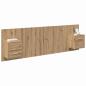Preview: Kopfteil mit Schrank 3 pcs Artisan-Eiche Holzwerkstoff