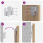 Preview: Kopfteil mit Schrank 3 Stk. Artisan-Eiche Holzwerkstoff