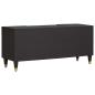 Preview: TV-Schränk Schwarz 105 x 33 x 46 cm Massivholz Mango