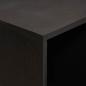 Preview: Sideboard mit Regal Schwarz 80 x 33 x 75 cm Massivholz Mango