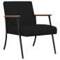 Preview: Sessel Schwarz 59 x 75 x 78 cm Stoff