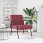 Preview: Sessel Weinrot 59 x 75 x 78 cm Stoff