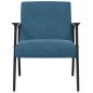Preview: Sessel Blau 59 x 75 x 78 cm Samt