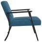 Preview: Sessel Blau 59 x 75 x 78 cm Samt