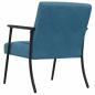 Preview: Sessel Blau 59 x 75 x 78 cm Samt