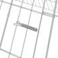 Preview: Hasenkäfig Silber 215 x 100 x 85 cm Verzinkter Stahl