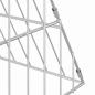 Preview: Hasenkäfig Silber 215 x 100 x 85 cm Verzinkter Stahl