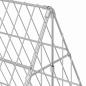 Preview: Hasenkäfig Silber 430 x 100 x 85 cm Verzinkter Stahl