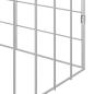 Preview: Hasenkäfig Silber 100 x 78 x 78 cm Verzinkter Stahl