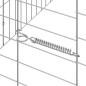 Preview: Hasenkäfig Silber 200 x 78 x 78 cm Verzinkter Stahl