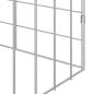 Preview: Hasenkäfig Silber 200 x 78 x 78 cm Verzinkter Stahl
