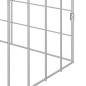 Preview: Hasenkäfig Silber 600 x 78 x 78 cm Verzinkter Stahl
