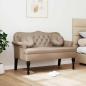 Preview: Chesterfield Bank Cappuccino 120,5 x 65 x 75 cm Kunstleder