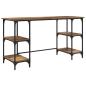 Preview: Schreibtisch mit Regal Altholz 140 x 50 x 75 cm Holzwerkstoff