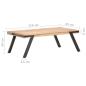 Preview: Couchtisch 114x65x40 cm Mango Massivholz