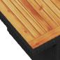 Preview: 5-tlg. Garten-Sofagarnitur mit Kissen Schwarz Poly Rattan